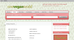 Desktop Screenshot of oneveganworld.com